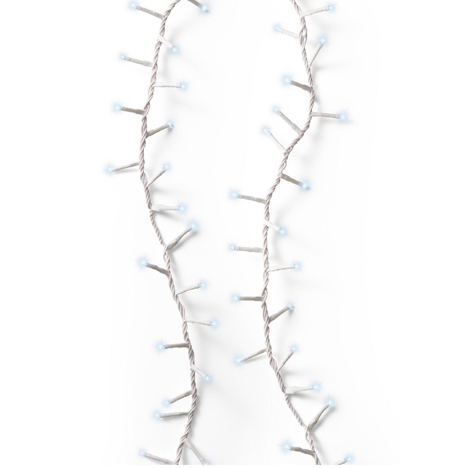 Гирлянда цепочка 16м холоднобелая  8функций 8ч таймер 750диодов LED MICRO indoor/outdoor