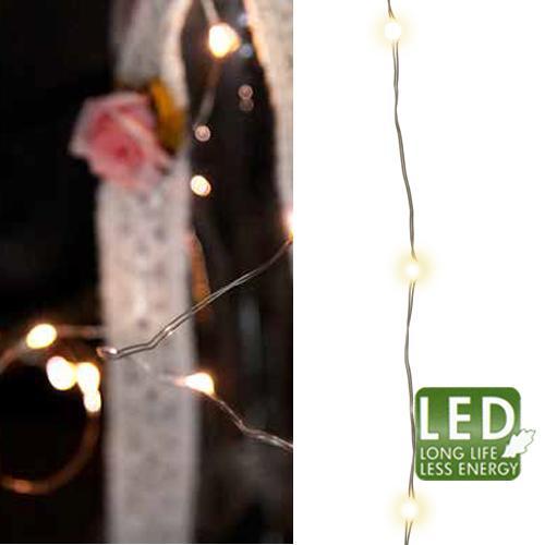 Гирлянда нить   9м теплобелая мерцающая  8функций 180диодов LED MICRO outdoor