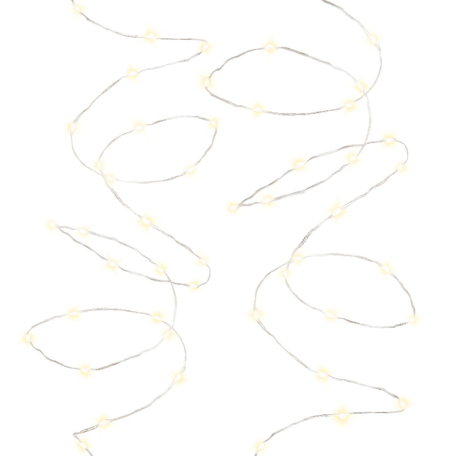 Гирлянда нить 24м теплобелая мерцающая 8функций 480диодов LED MICRO outdoor