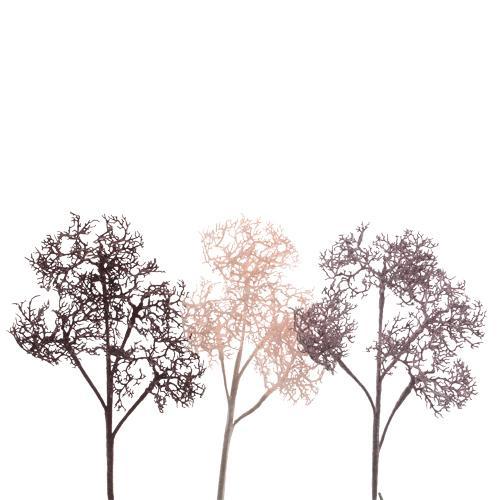 Веточка декоративная  70см кораллы 3 в ассорт