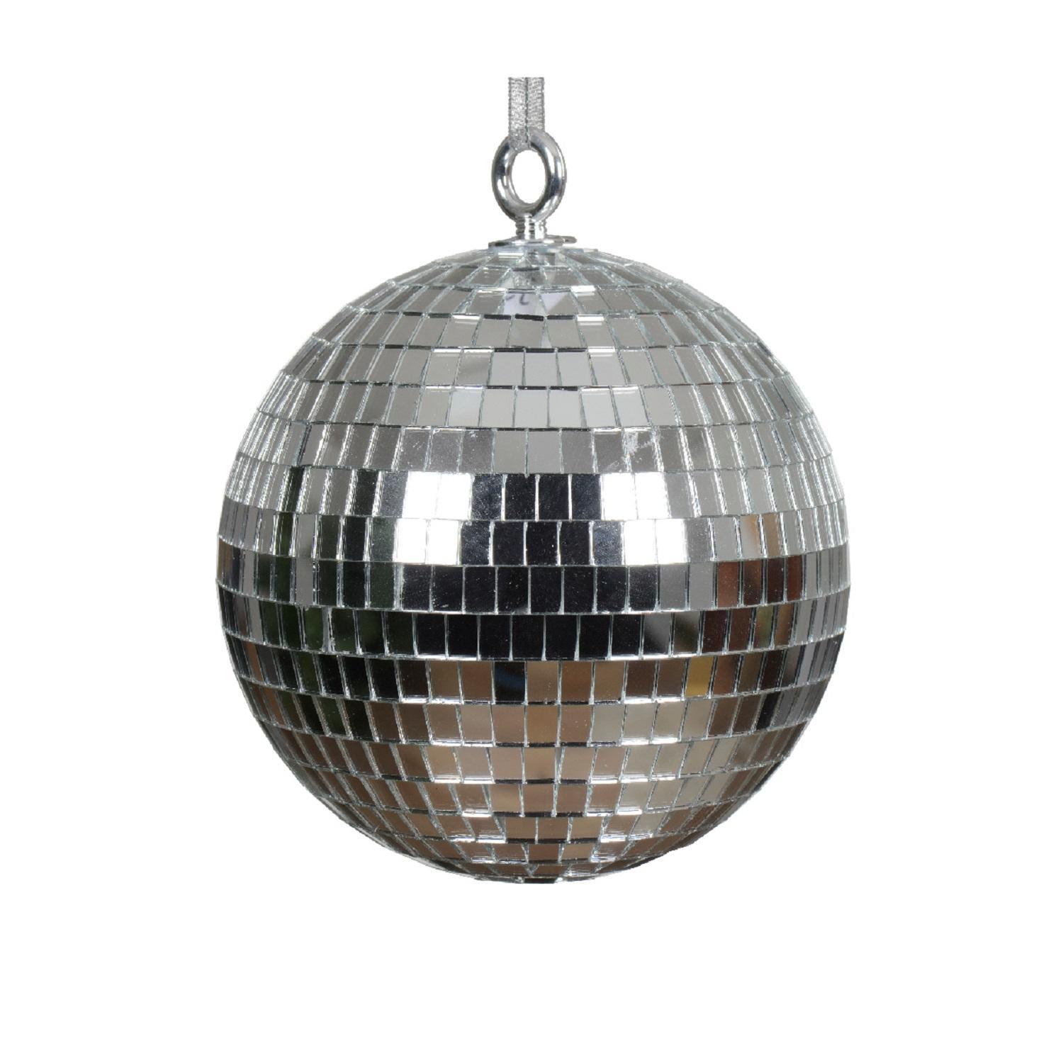 Шар Диско серебристый d15см