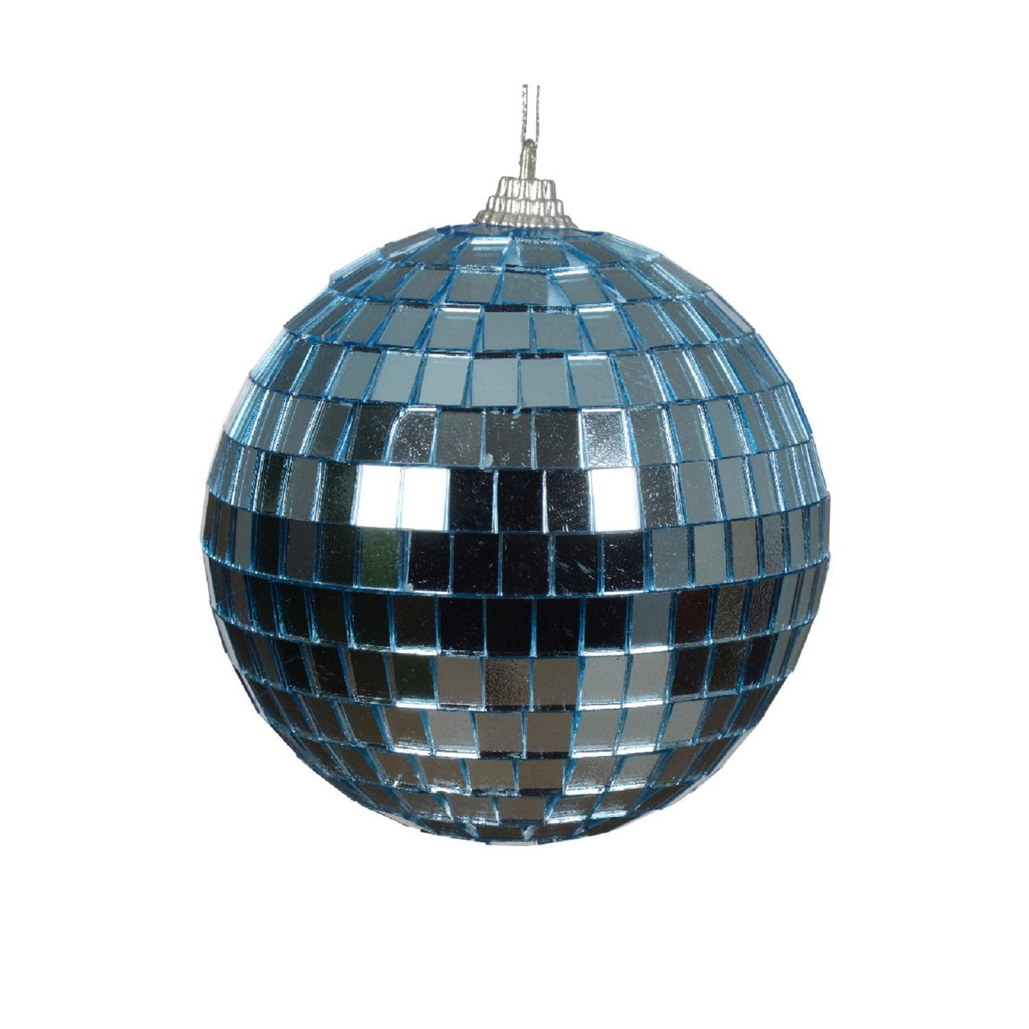 Шар Диско голубой d10см