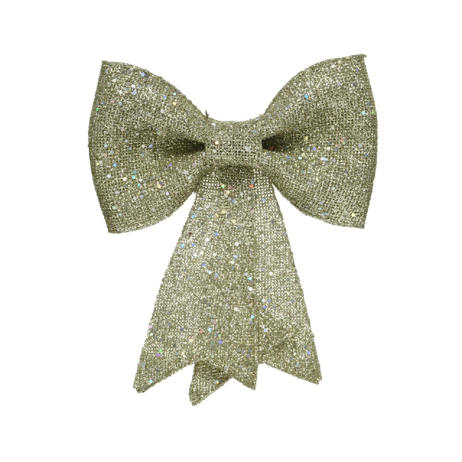 Декор Бант золотистый 23x30см