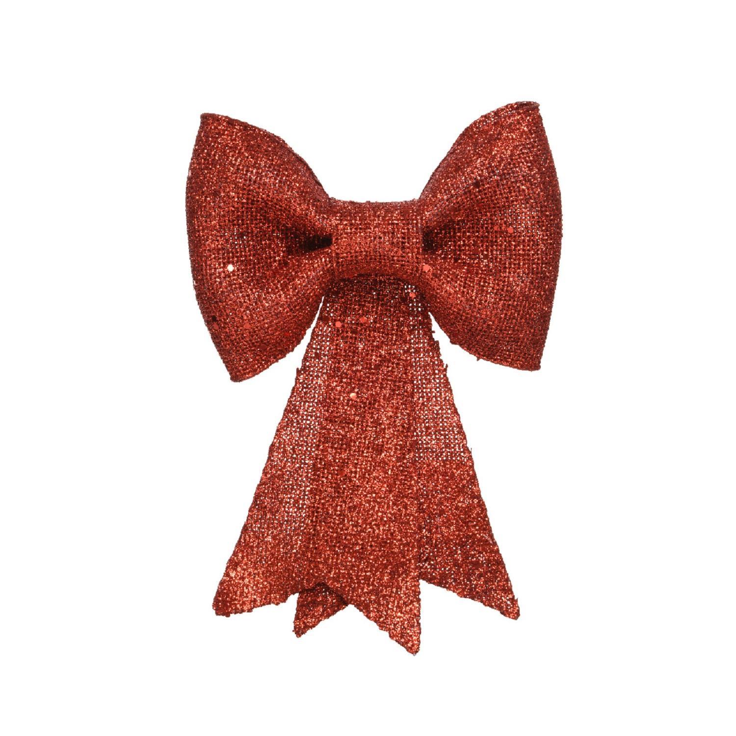 Декор Бант красный 23x30см