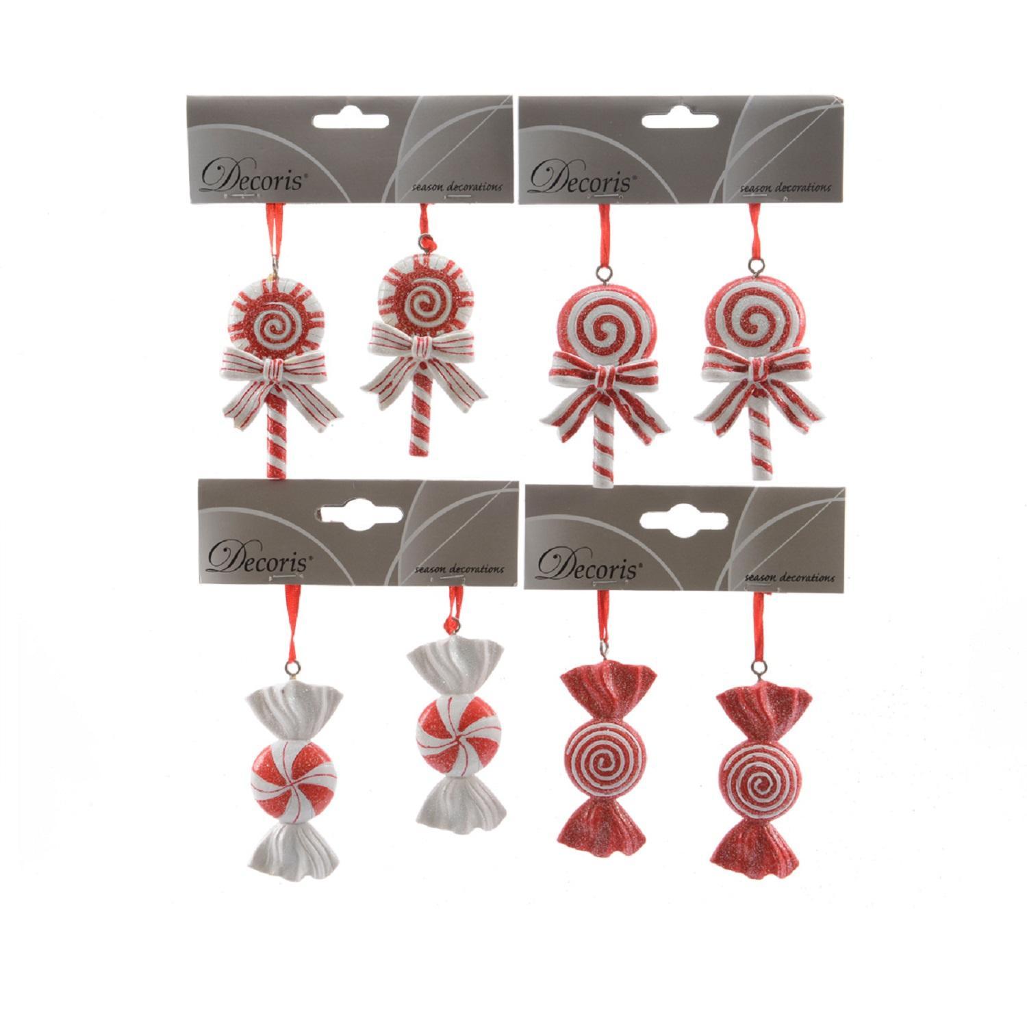 Декор Конфеты мини 7,5см  2 шт/уп 4 в ассорт