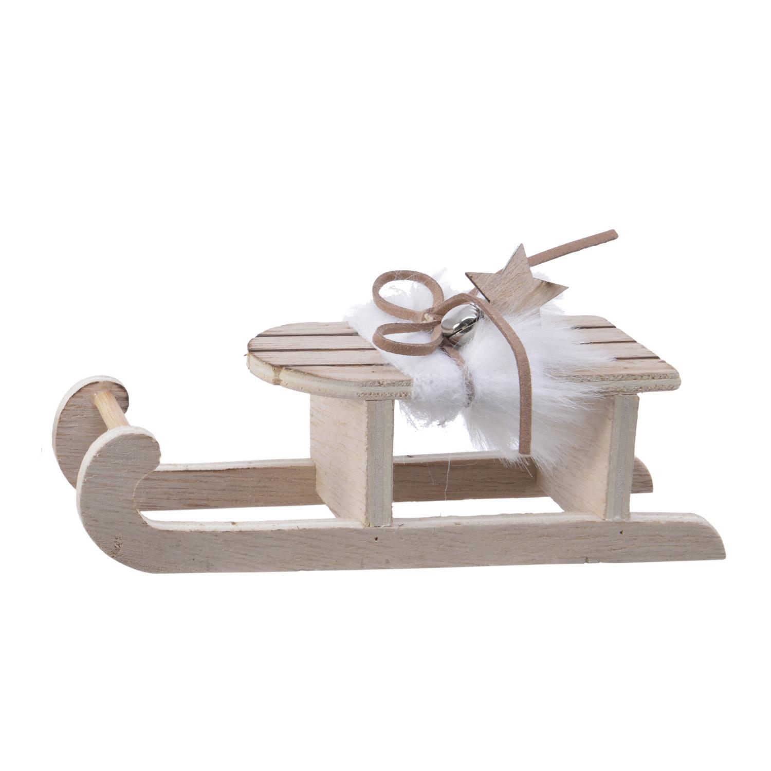 Декор Санки деревянные 15,0х5,6х4,5см