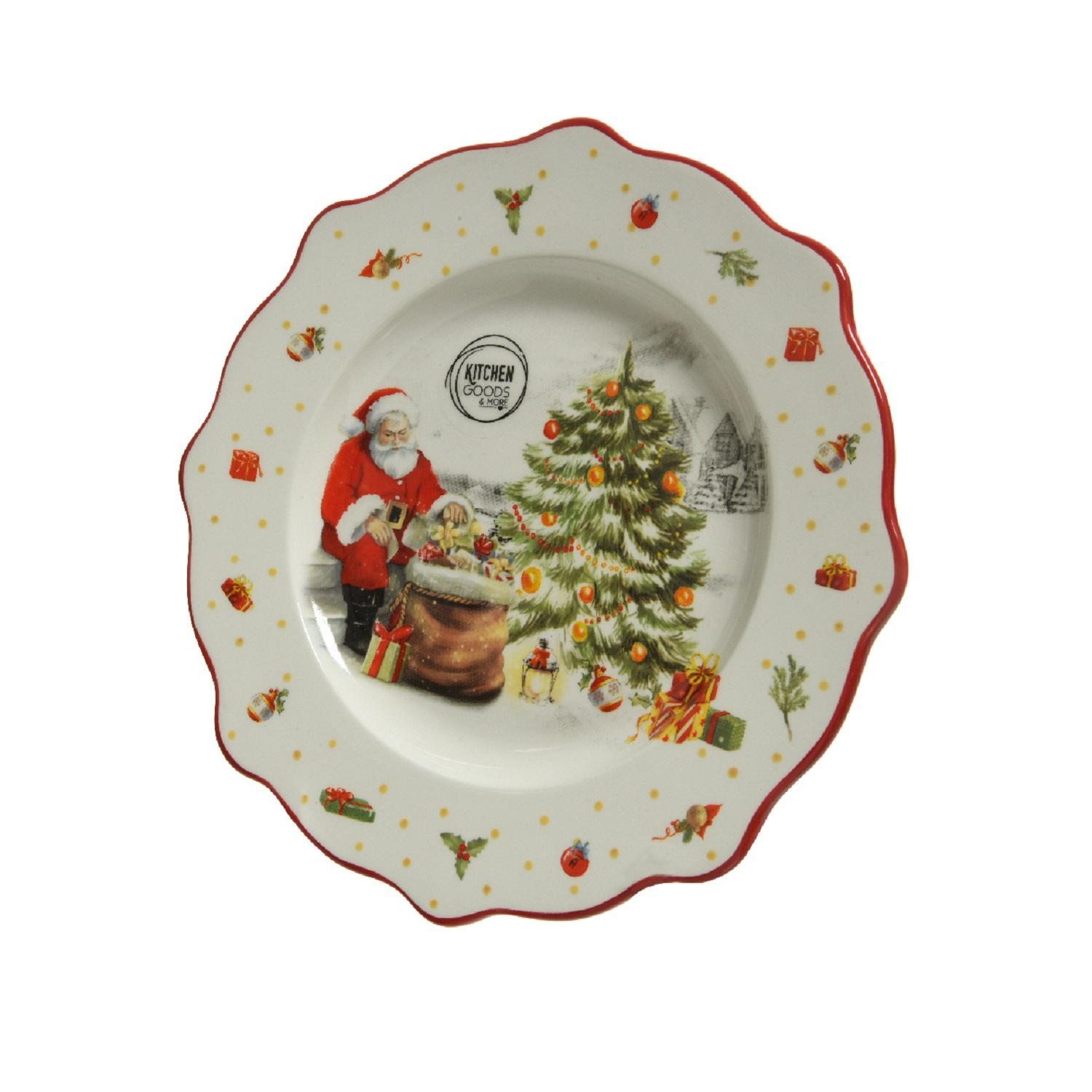 Тарелка декоративная Санта d26см