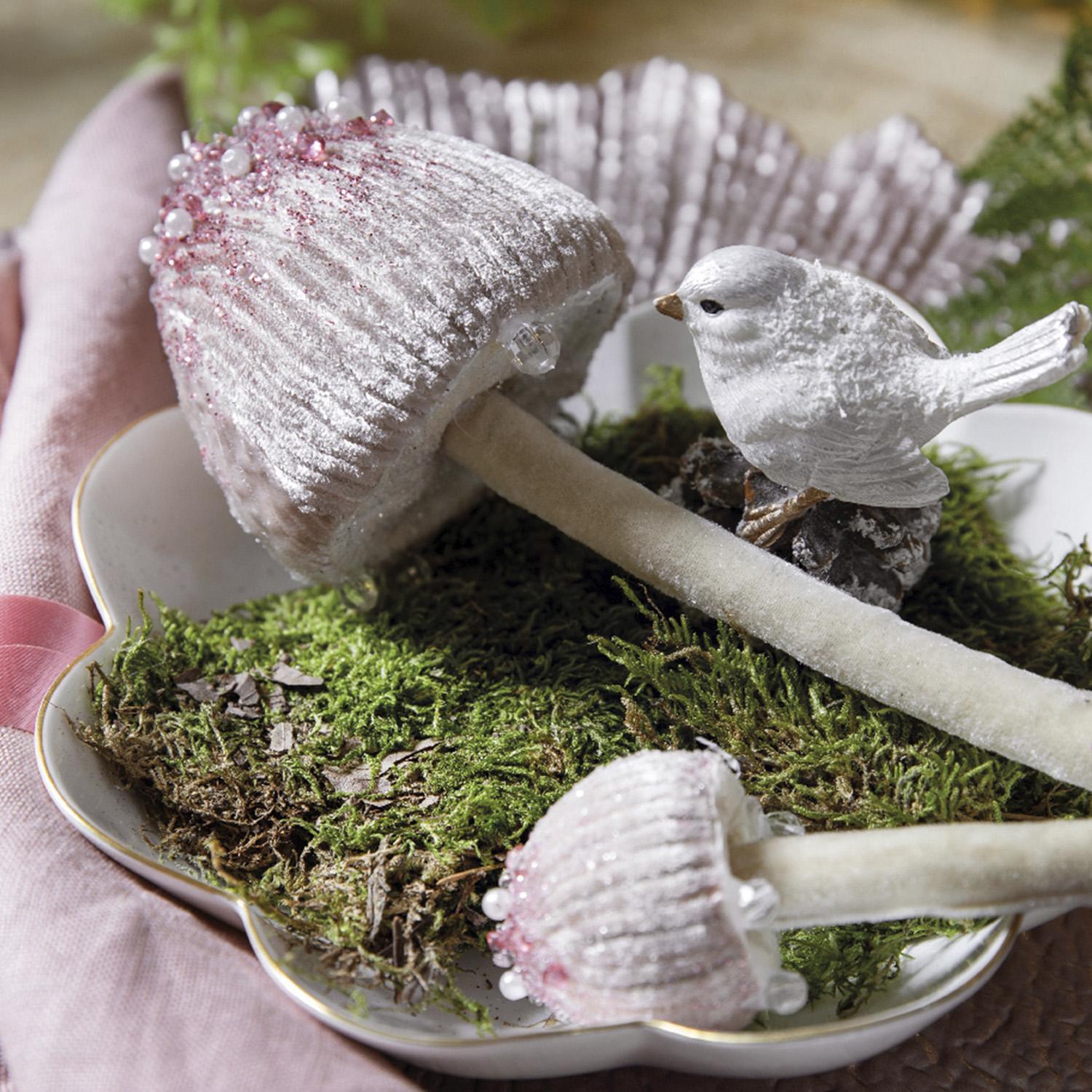 Декор Грибы 23см 4 в ассорт