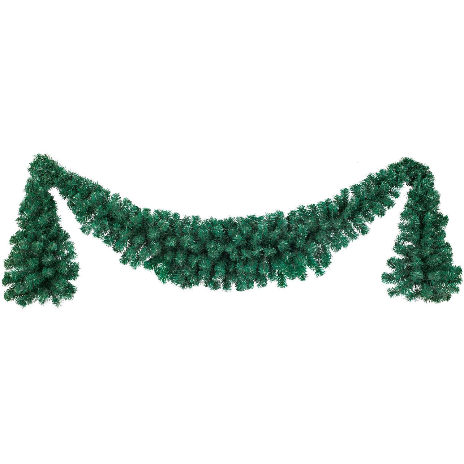 Гирлянда еловая  1,8м+2х0,6м зеленая Ламбрекен