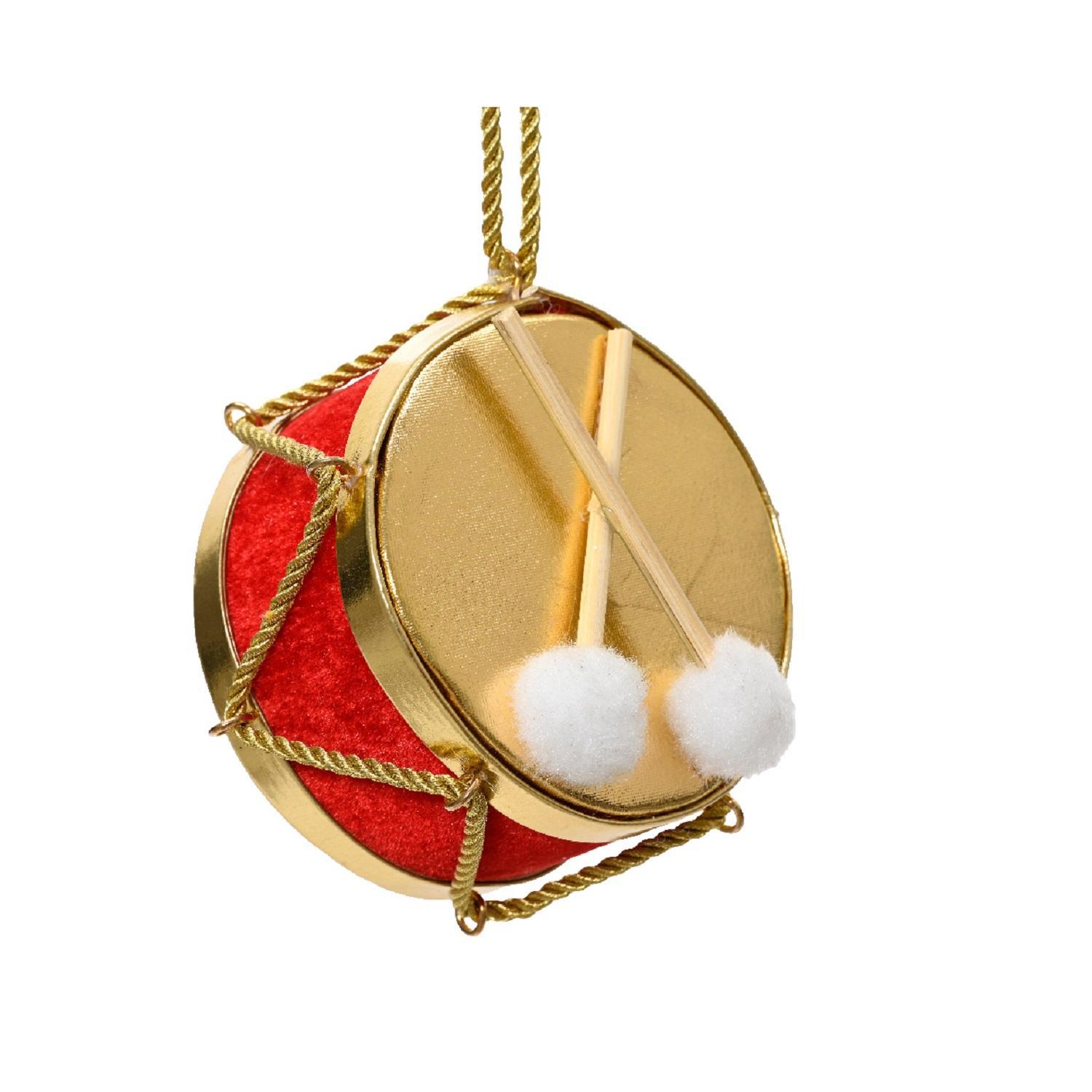 Декор Барабан с палочками d30 см