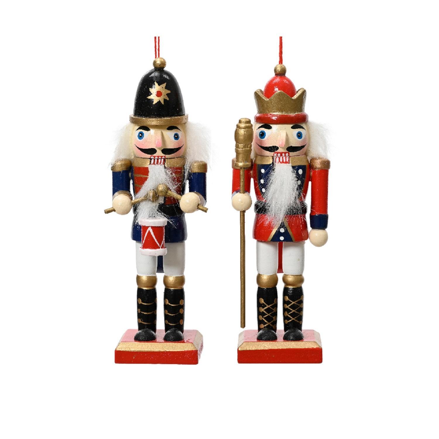 Декор Щелкунчик в синем/красном мундире 12,5см 2 в ассорт