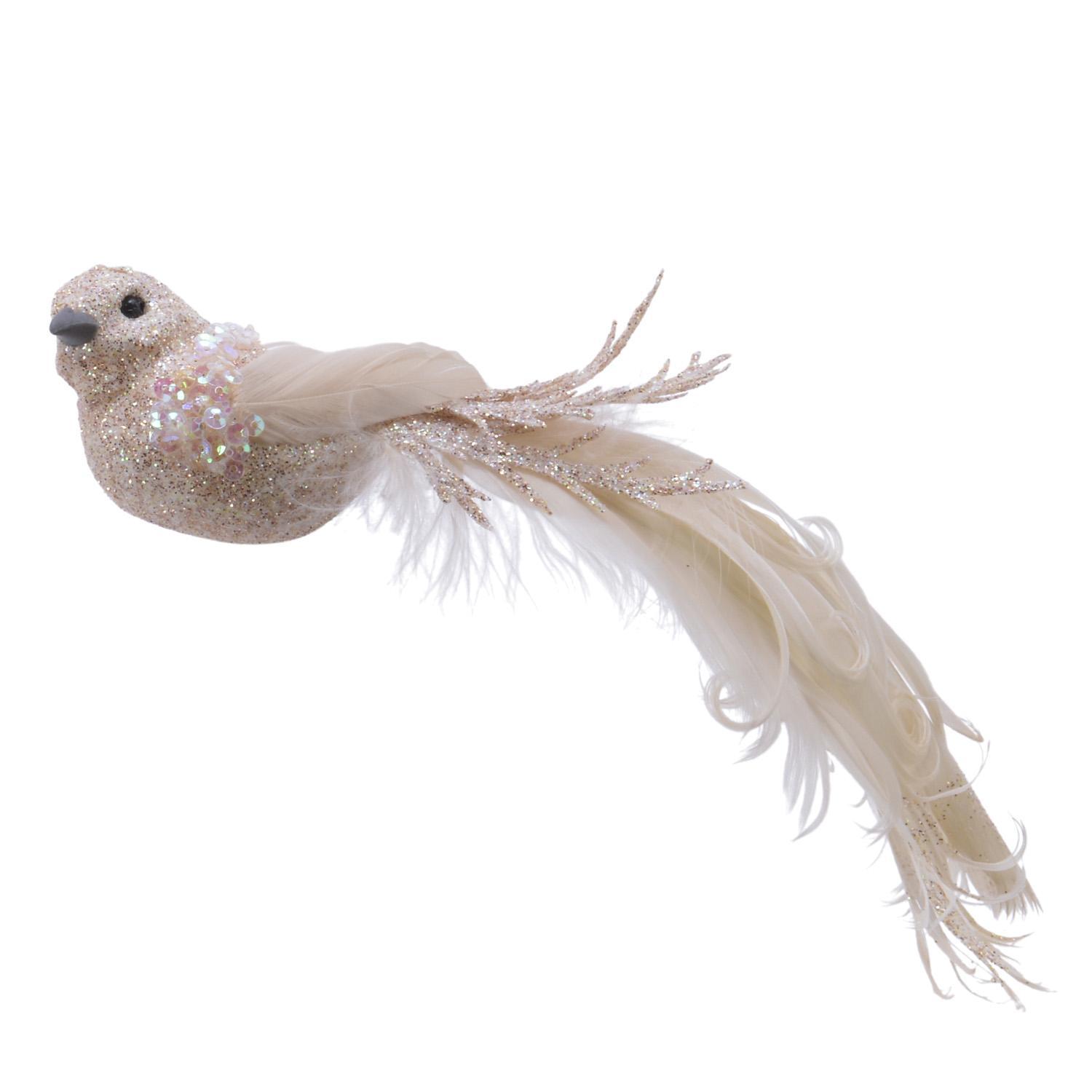 Декор Птички  3,5х16х4см на клипсе 1шт/уп  3 в ассорт