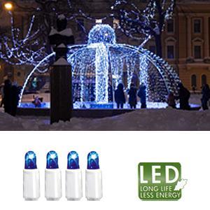 Гирлянда цепочка   3м голубая кабель белый дополнительная 30диодов LED outdoor