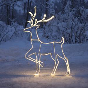 Декорация светодиодная Олень теплобелый 94х57см кабель 1,5м 360LED outdoor