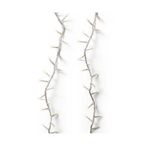 Гирлянда цепочка 45м теплобелая кабель прозрачный с эффектом мерцания 8 функций таймер 8/16ч 2000 LED IP-44 indoor/outdoor