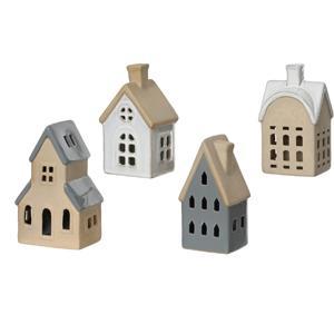 Декор Домик фарфоровый 8x11x18см  4 в ассорт