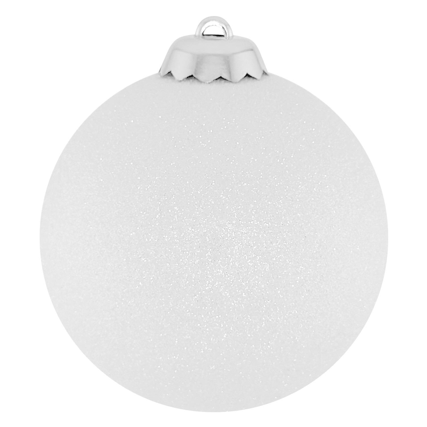 Шар белый с блеском d8см