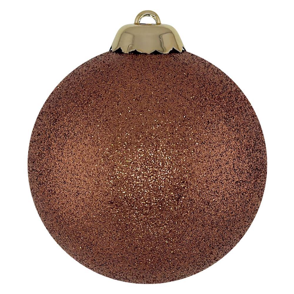 Шар шоколадного цвета с блеском d8см