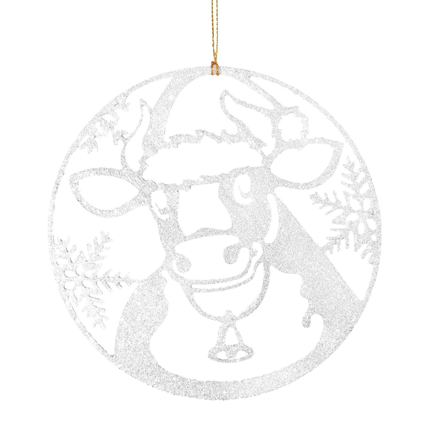 Декор Медальон Бычок d12см 3 в ассорт