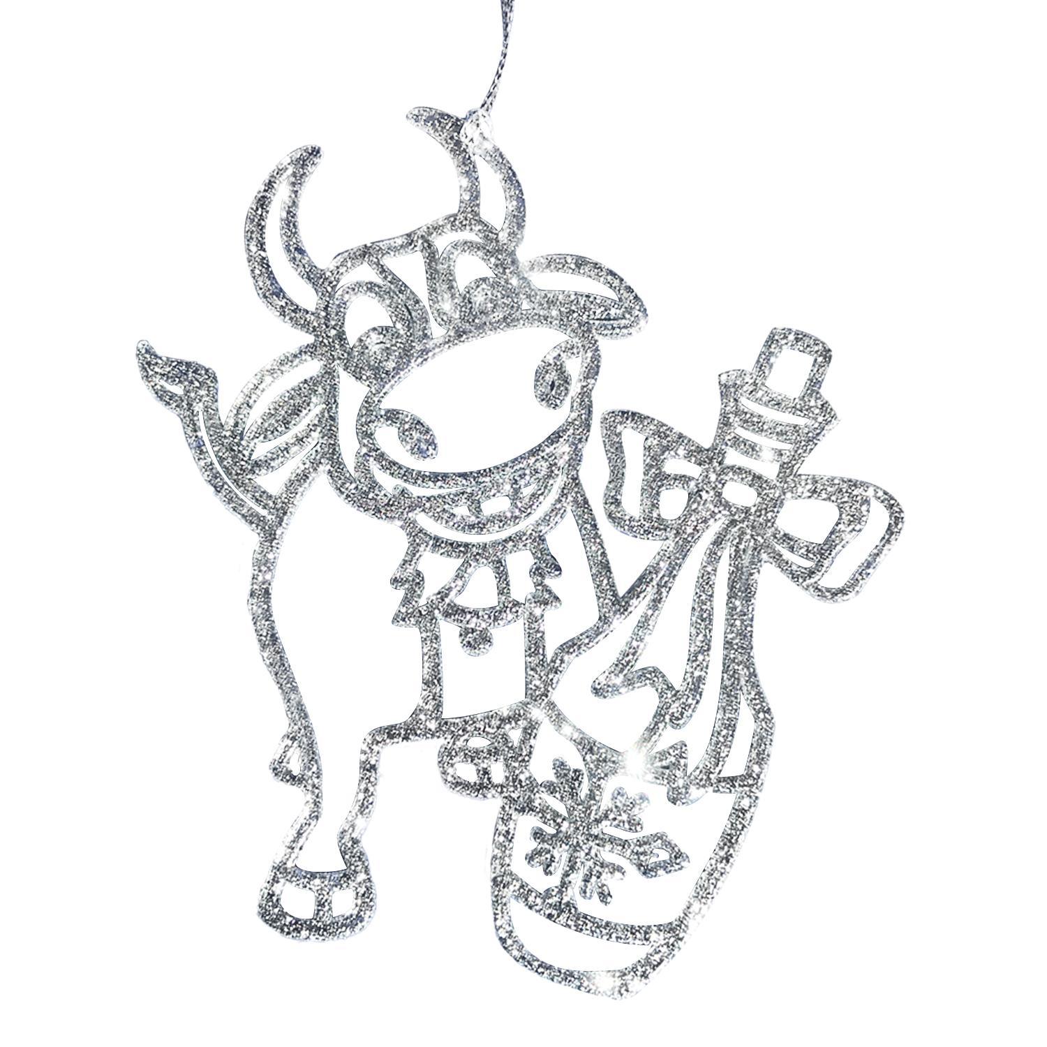 Декор Бычок с бутылкой 1212х0,3см 3 в ассорт