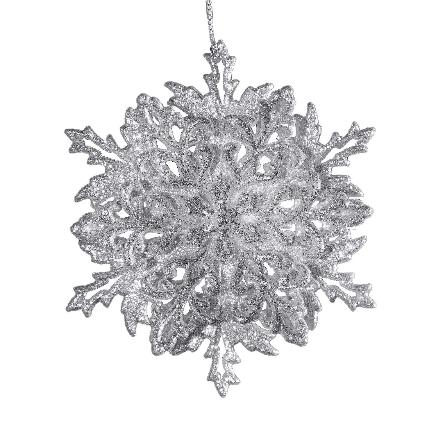 Декор Снежинка Морозко 3D 12х4см в ассортименте