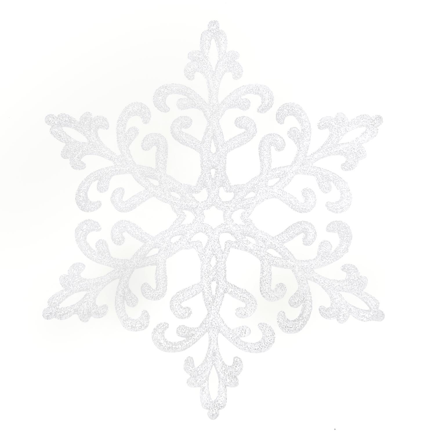 Декор Снежинка Кристалл эконом 12х3см