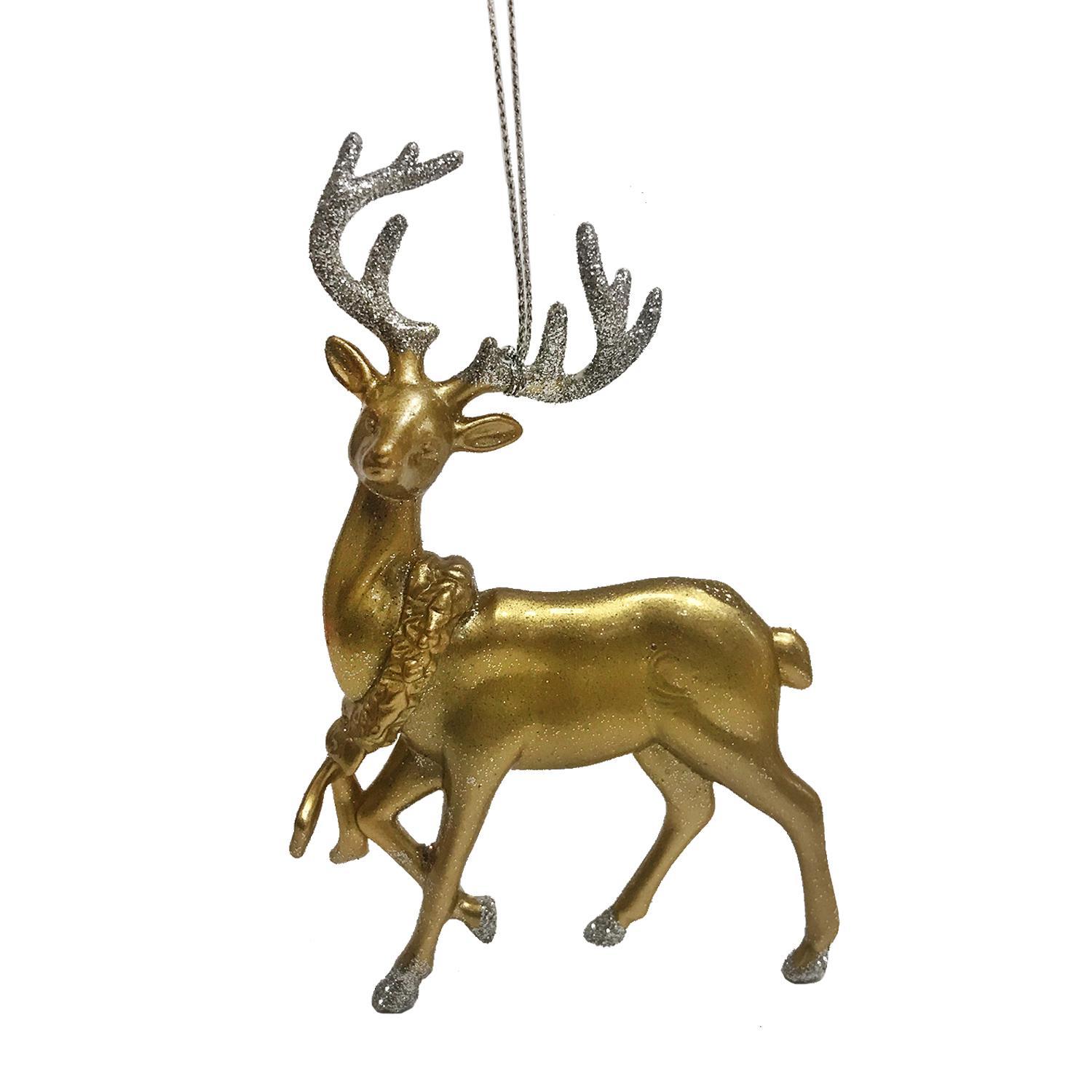 Декор Олень объемный 8х12см 3 в ассорт