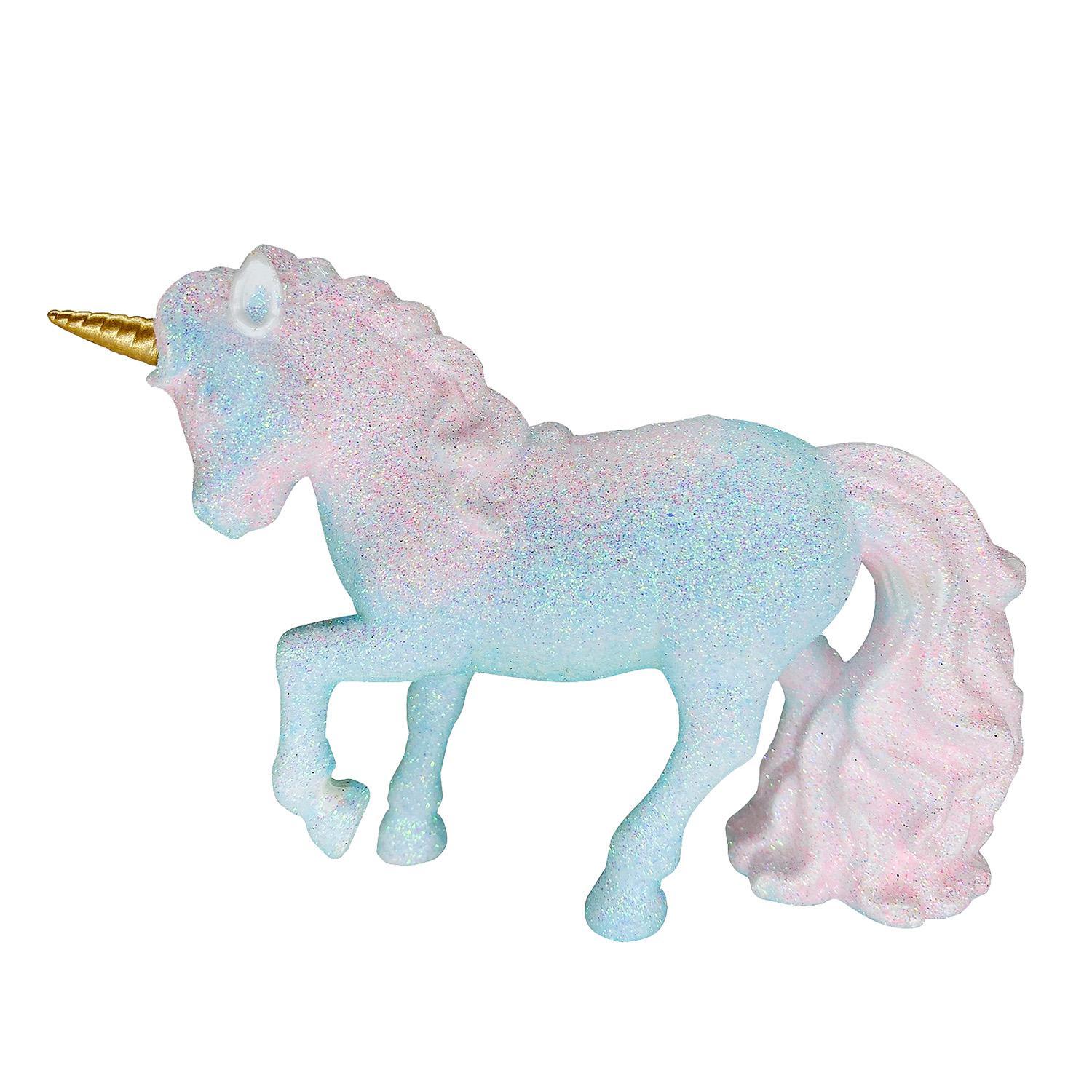 Декор Единорог разноцветный с блеском 12х8х3см