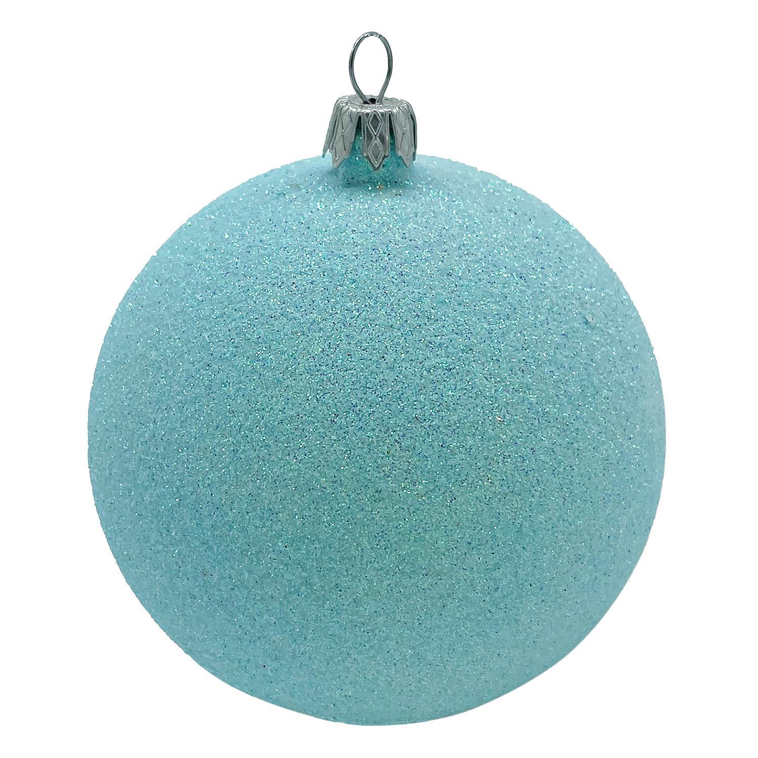 Шар голубой с блеском d10см