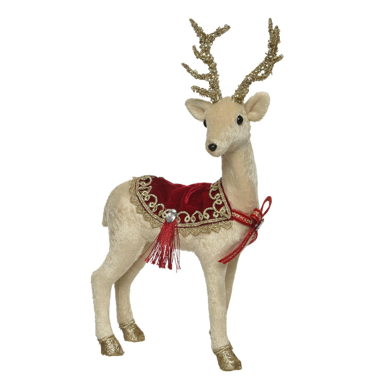 Декорация Олень с седлом 19х30см