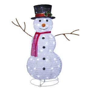 Декорация светодиодная Снеговик 90х73х40см холоднобелый кабель прозрачный 3м 90диодов LED outdoor
