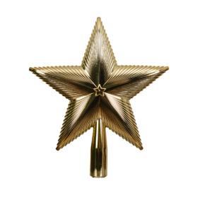 Звезда на елку золотая 21,5см