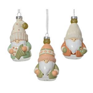 Декор Гном стекло 12,5х7см 3 в ассорт