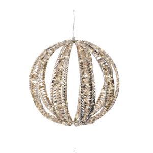 Декорация светодиодная Шар d50см золотистый/теплобелый с эффектом мерцания кабель серебристый 5м таймер 6/18ч 720LED IP-44 indoor/outdoor