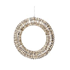 Декорация светодиодная Кольцо d50см золотистое/теплобелое с эффектом мерцания кабель серебристый 5м таймер 6/18ч 600LED IP-44 indoor/outdoor