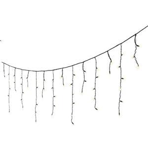 Гирлянда дождь 3,6x0,6м теплобелая кабель черный дополнительная 96 LED IP-44 outdoor