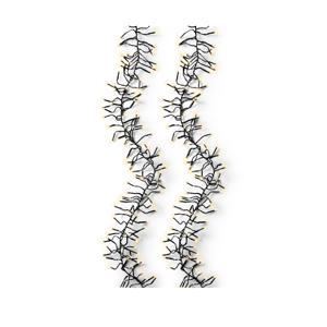 Гирлянда цепочка 10м желтая с мягким свечением кабель черный с эффектом мерцания 8 функций таймер 8/16ч 1128LED MICRO IP-44 indoor/outdoor