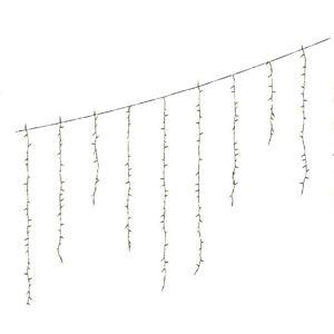 Гирлянда дождь 3,6x0,6м теплобелая кабель черный с эффектом мерцания 8 функций таймер 8/16ч 256 LED IP-44 indoor/outdoor