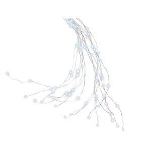 Гирлянда пучок 2,1м холоднобелая кабель серебристый с эффектом мерцания таймер 8/16ч 16веток 672LED MICRO IP-44 indoor/outdoor