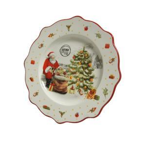 Тарелка декоративная Санта d26см