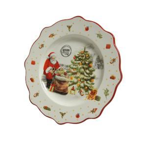 Тарелка декоративная Санта d20см