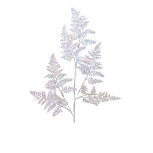 Веточка декоративная 69см Папоротник белый ирис