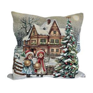 Наволочка Рождественское утро 45х45см гобелен без люрекса KISS1377В