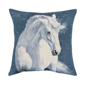 Наволочка Белая лошадь 45х45см гобелен без люрекса KISS791