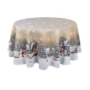 Скатерть Кэрол 180см гобелен без люрекса ROUND1267-180D