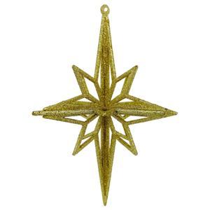 Декор Ромб золотистый с блеском 11х11х14см