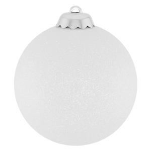 Шар белый с блеском d8см