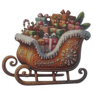 Декор Сани коричневые 10х8,5х0,3см