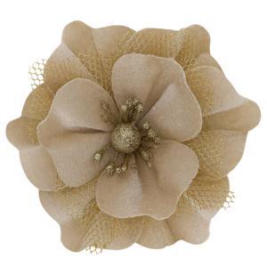 Декор Цветок перламутровый 17см