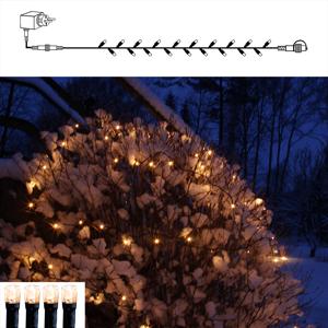 Гирлянда цепочка      5м теплобелая кабель черный стартовая 49диодов LED System 24 outdoor